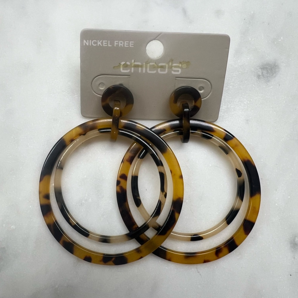 Chicos tortoise shell earrings